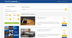 Desktop Screenshot of hotelesenrosario.com.ar